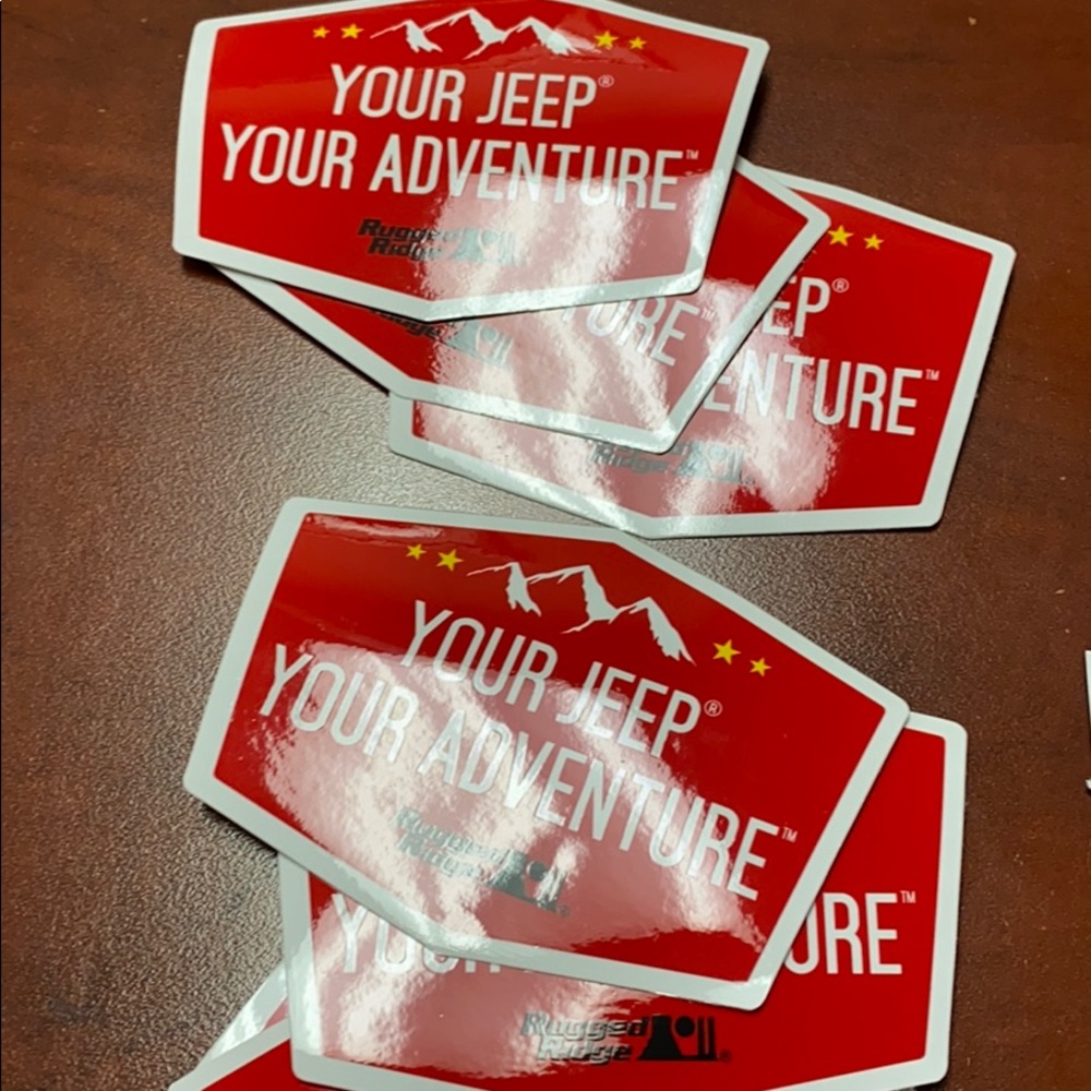 9 stickers for Jeep. Rugged Ridge